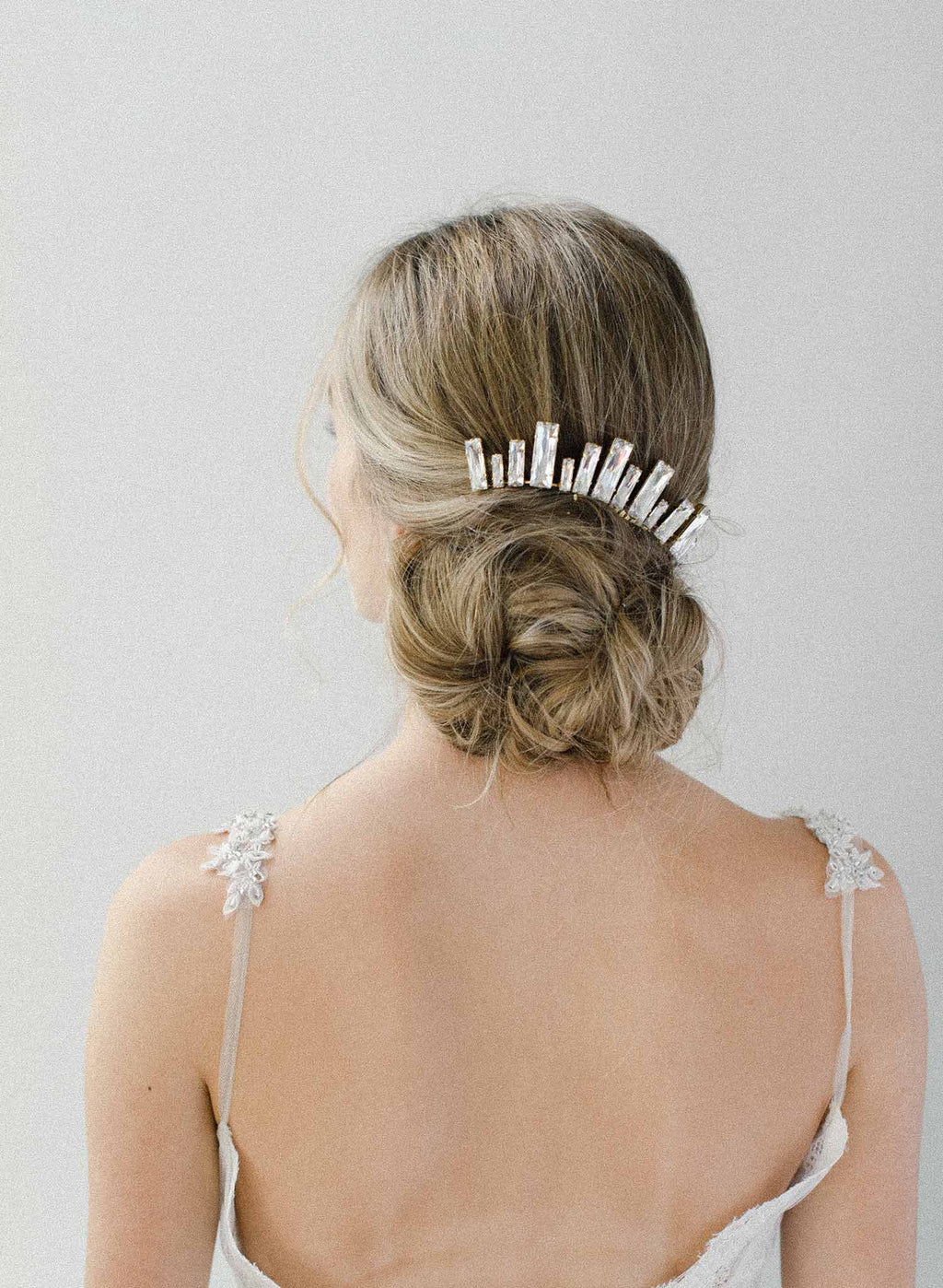 Crystal skyline bridal comb - Style #2024