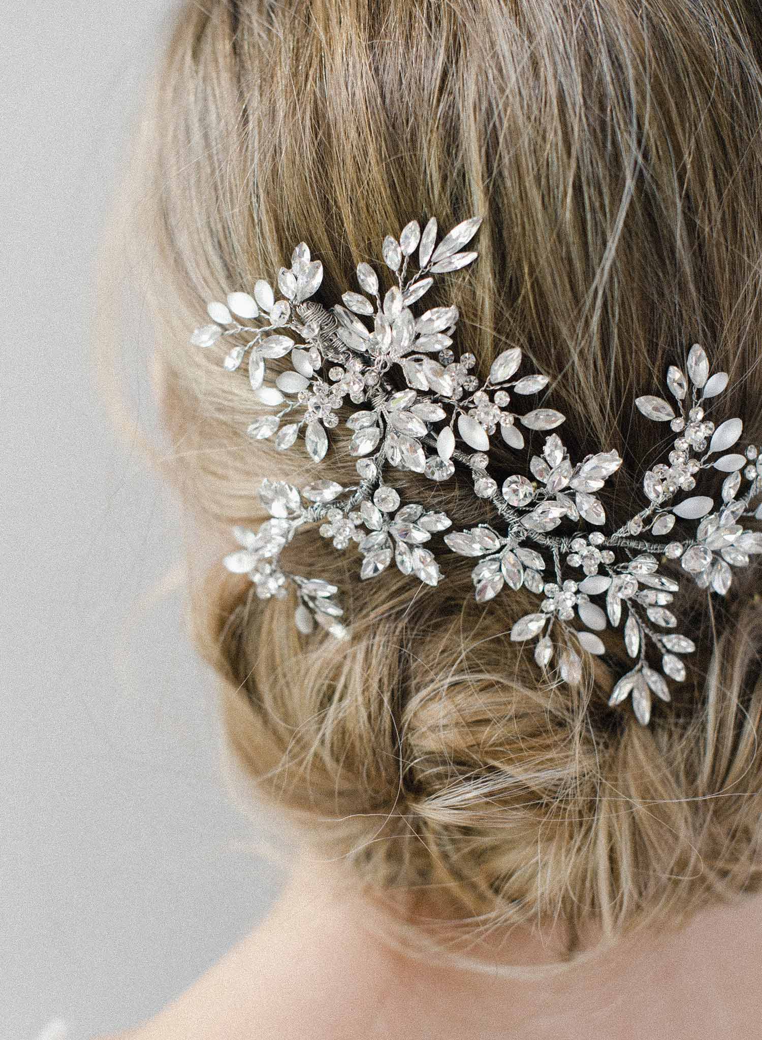 Crystal ferns hair clip - Style #2027