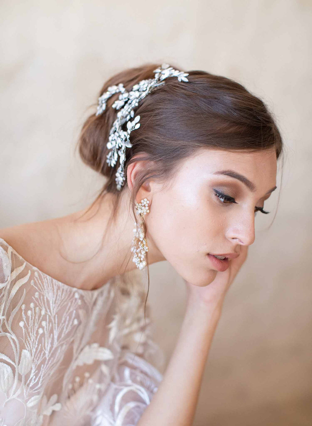 Crystal ferns hair clip - Style #2027