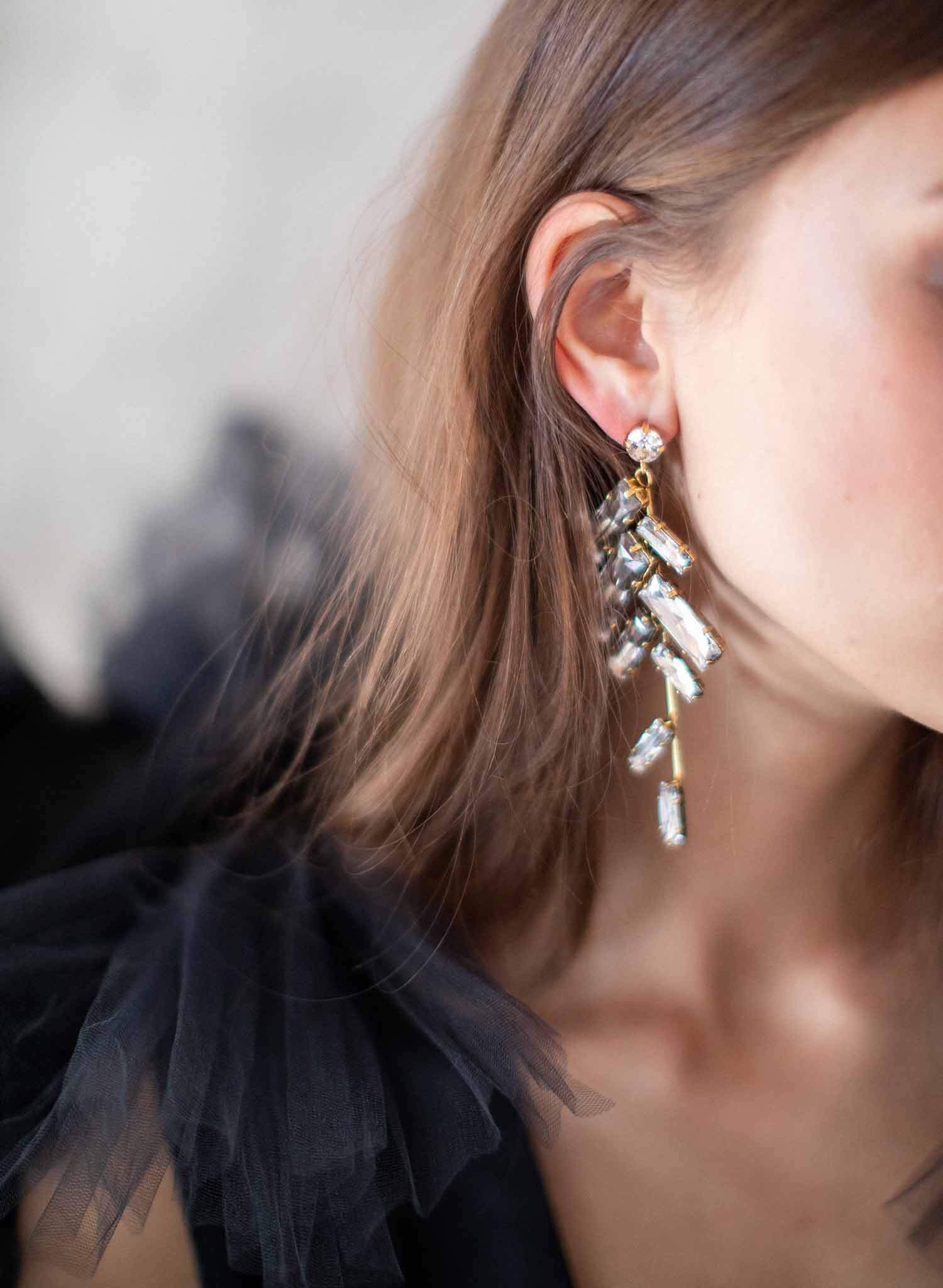 Crystal confetti earrings - Style #2070