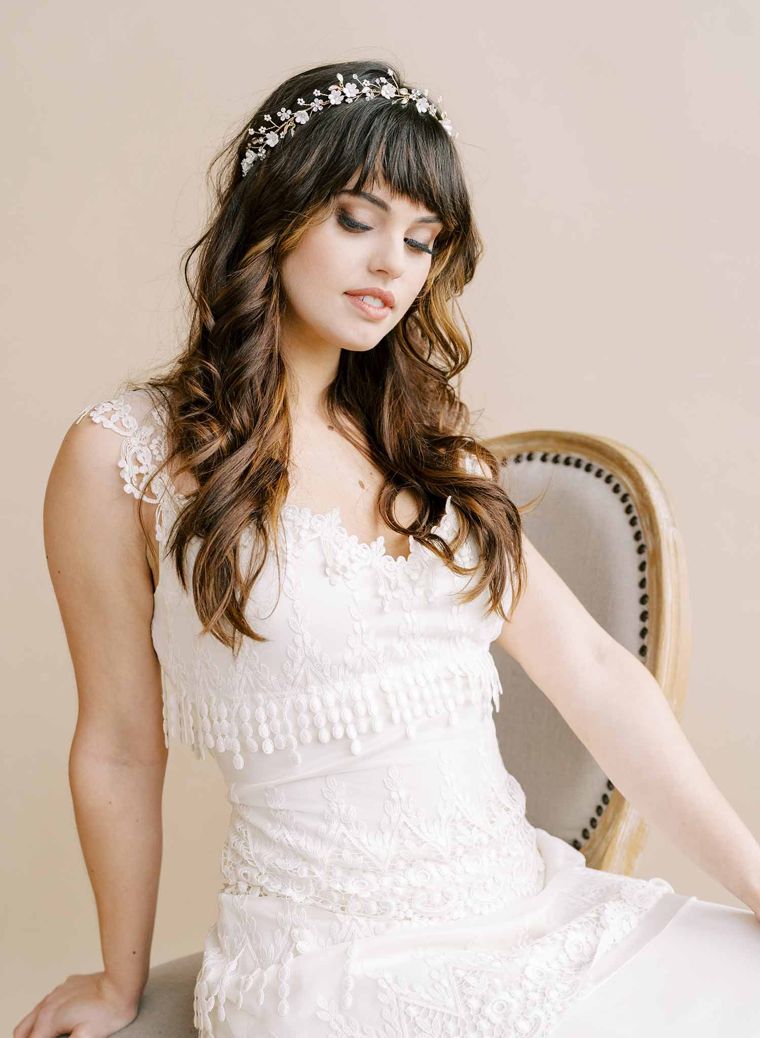 Flower fields hair vine - Style #2134