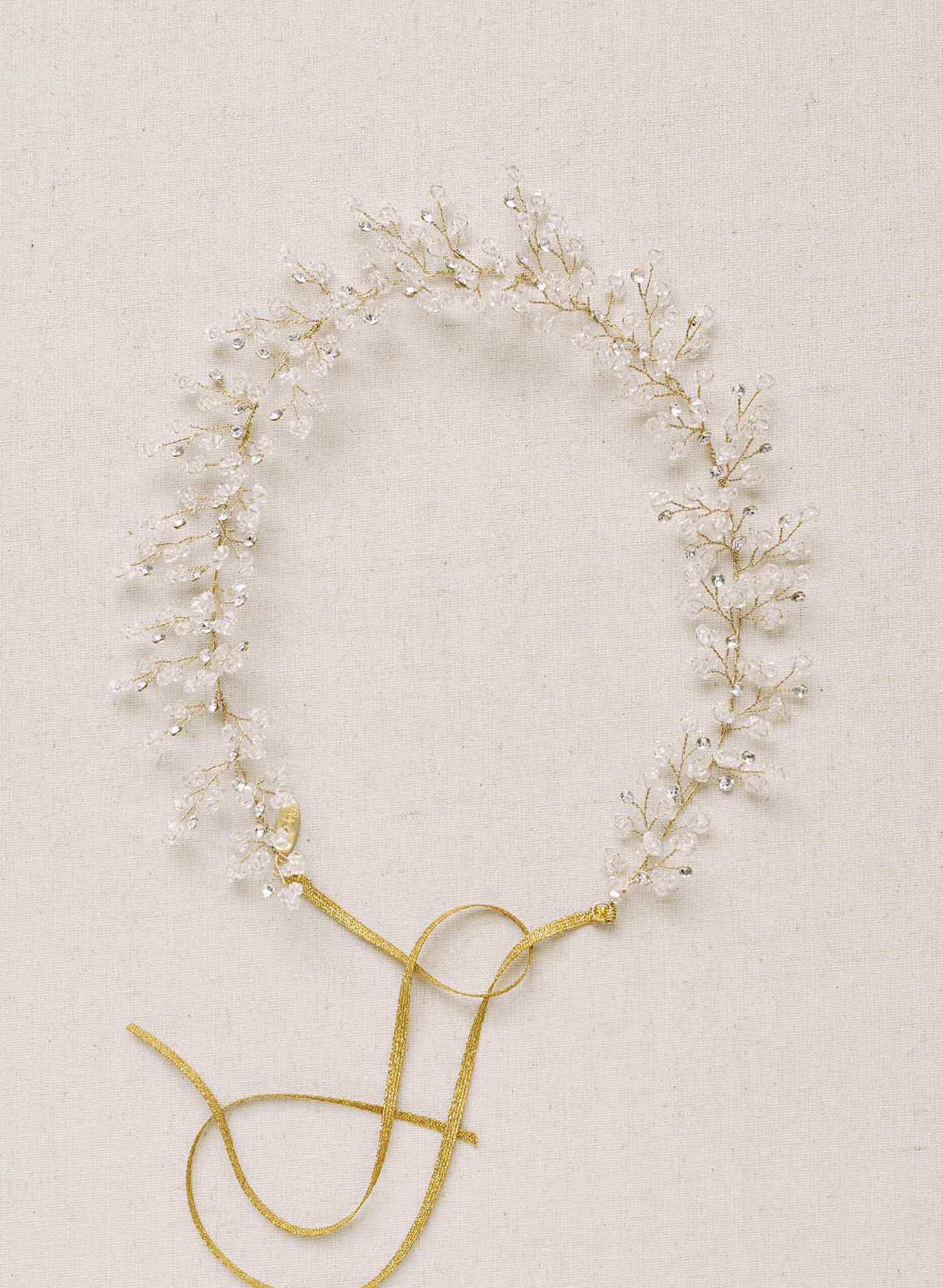 "Austrian crystals bridal hair vine, weddings, by twigs and honey"