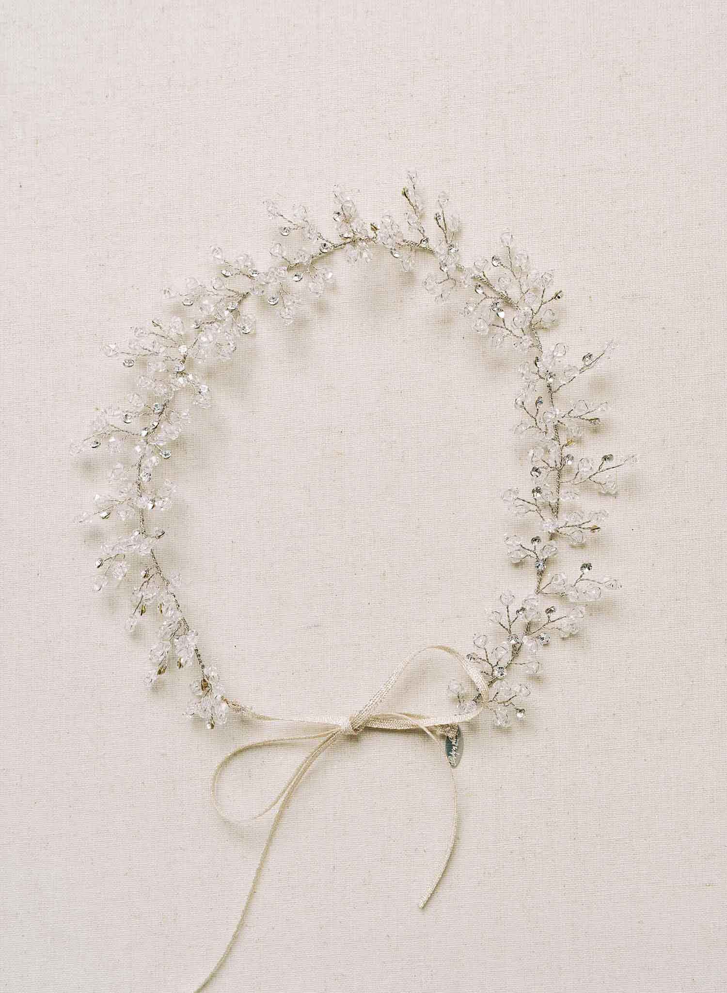 "Austrian crystals bridal hair vine, weddings, by twigs and honey"