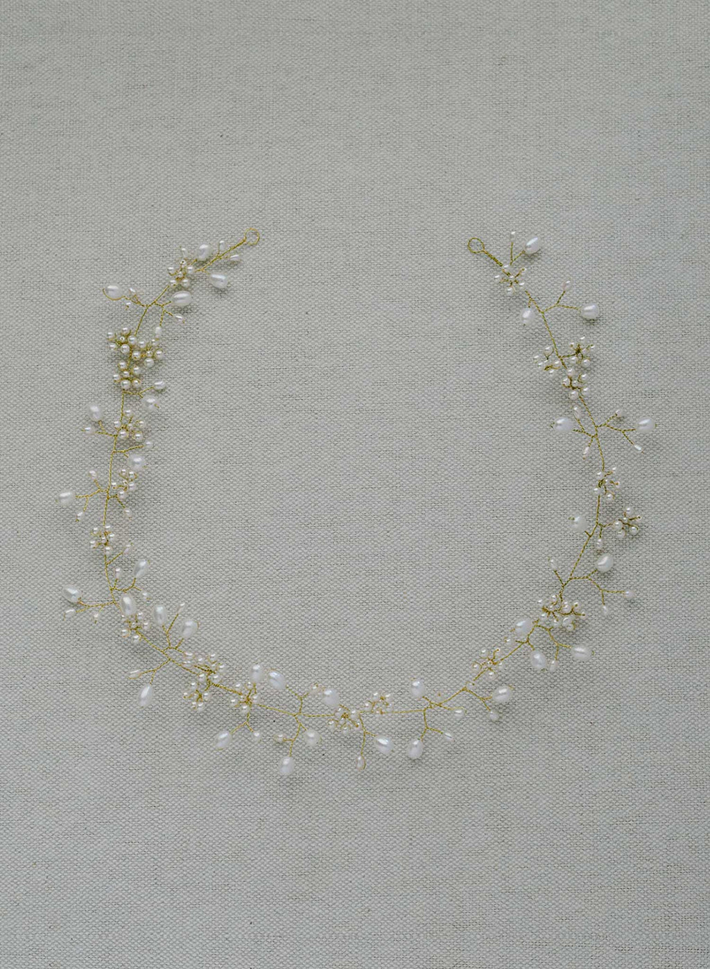 Baby's breath freshwater dainty hair vine - Style #2409