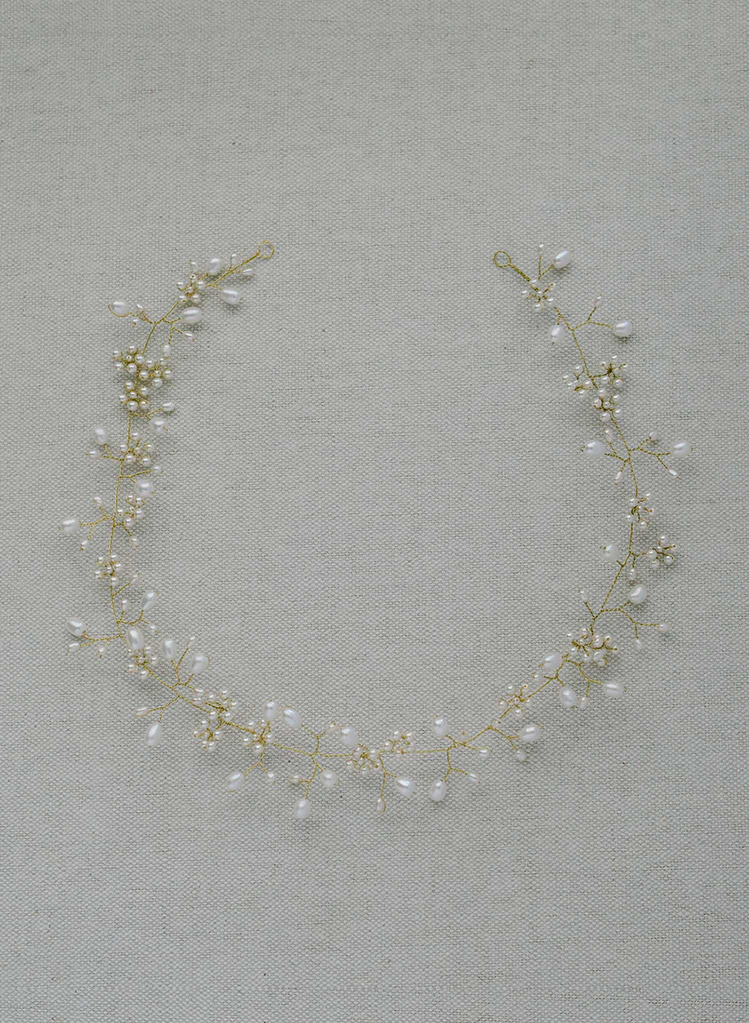 Baby's breath freshwater dainty hair vine - Style #2409