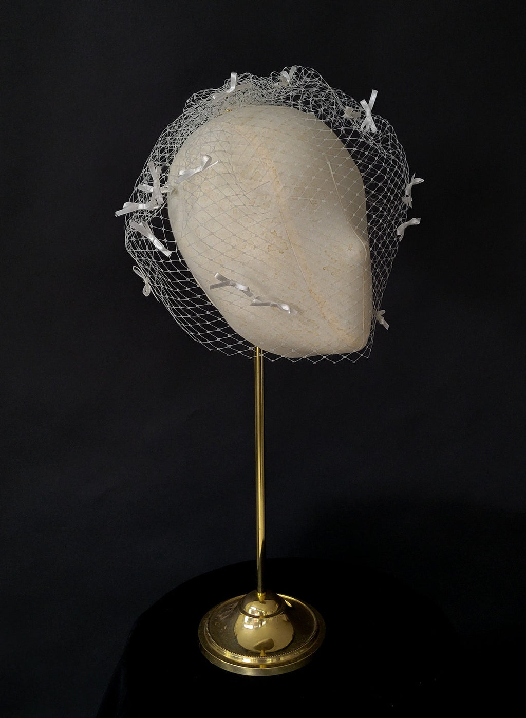 Coquette silk bow birdcage veil - Style #2527