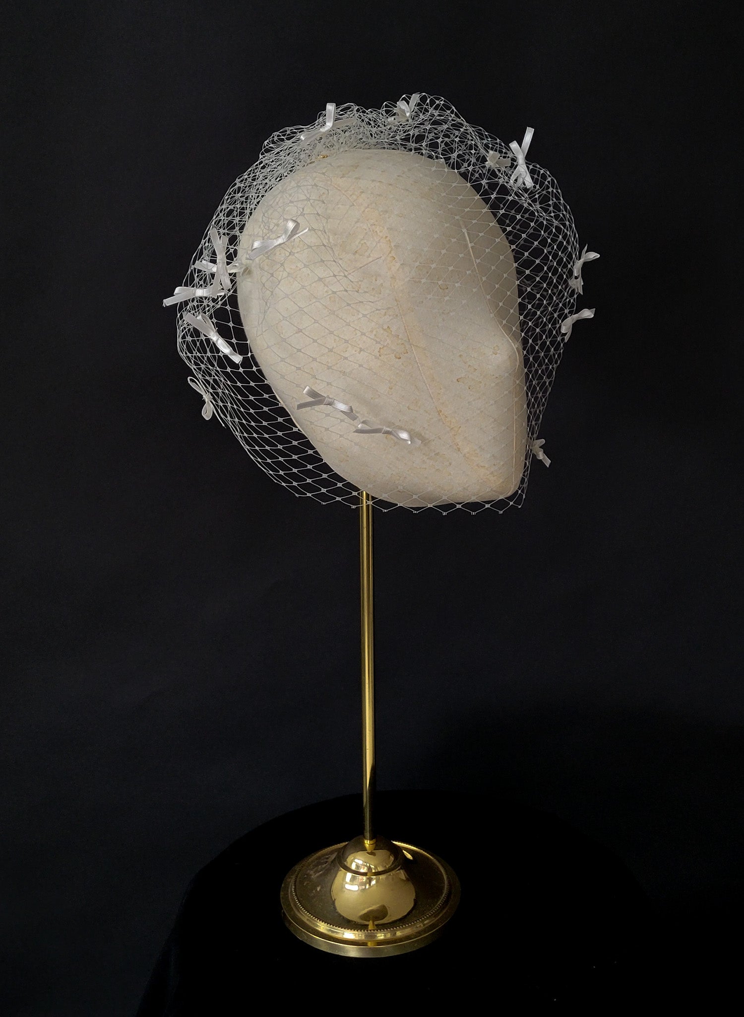 Coquette silk bow birdcage veil - Style #2527