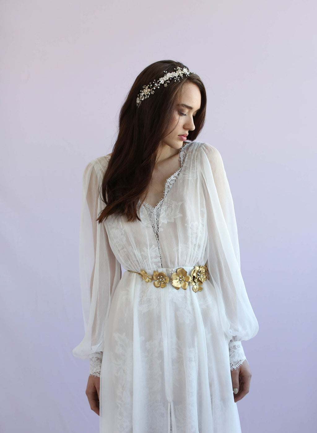 Antique garden flower sash - Style #649