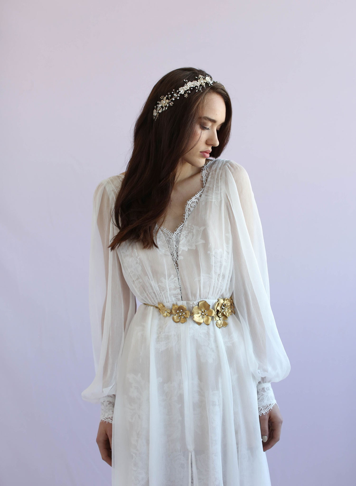 Antique garden flower sash - Style #649