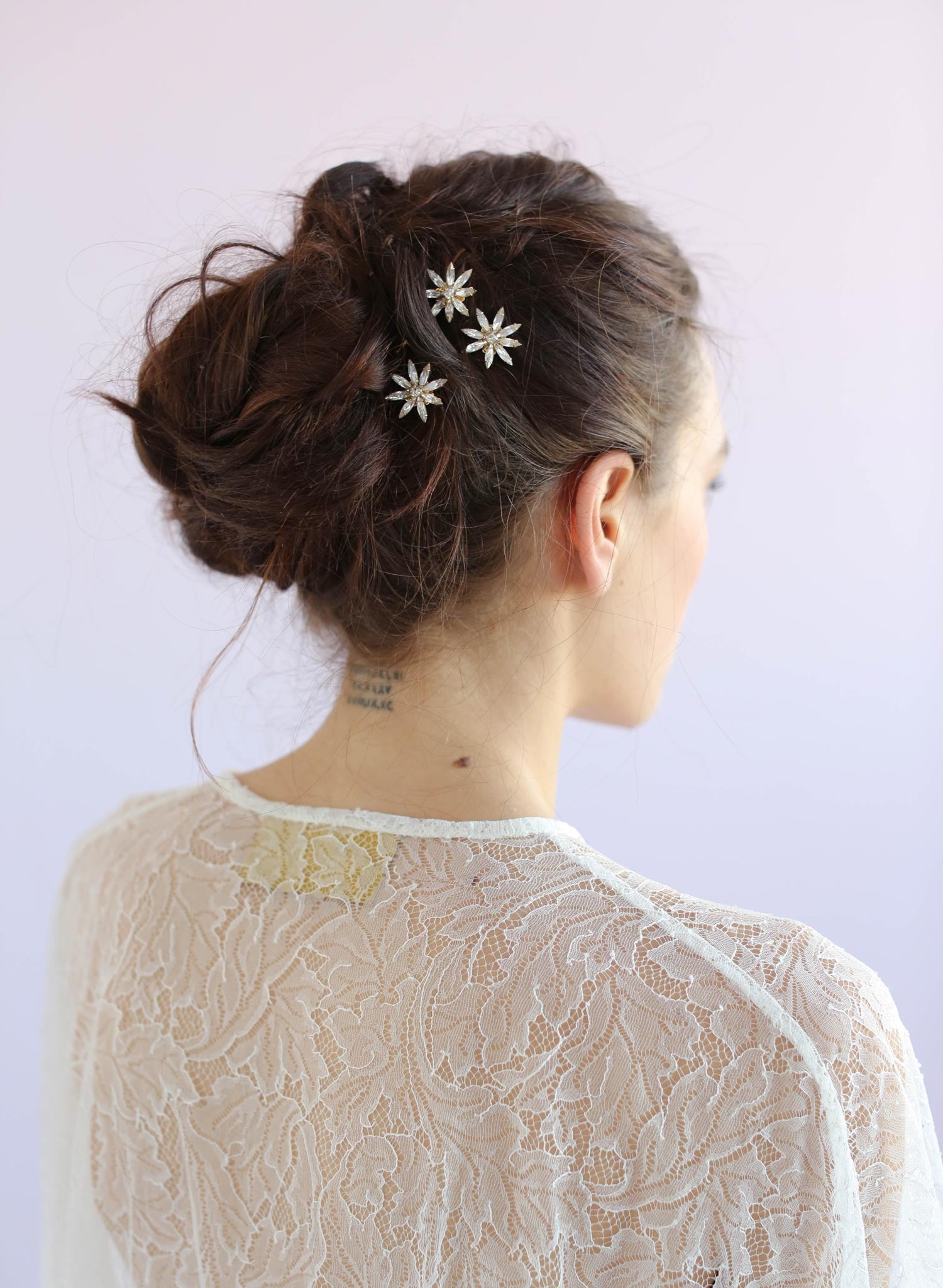 "Mini crystal starburst bobbies, set of 3 - Style #660"