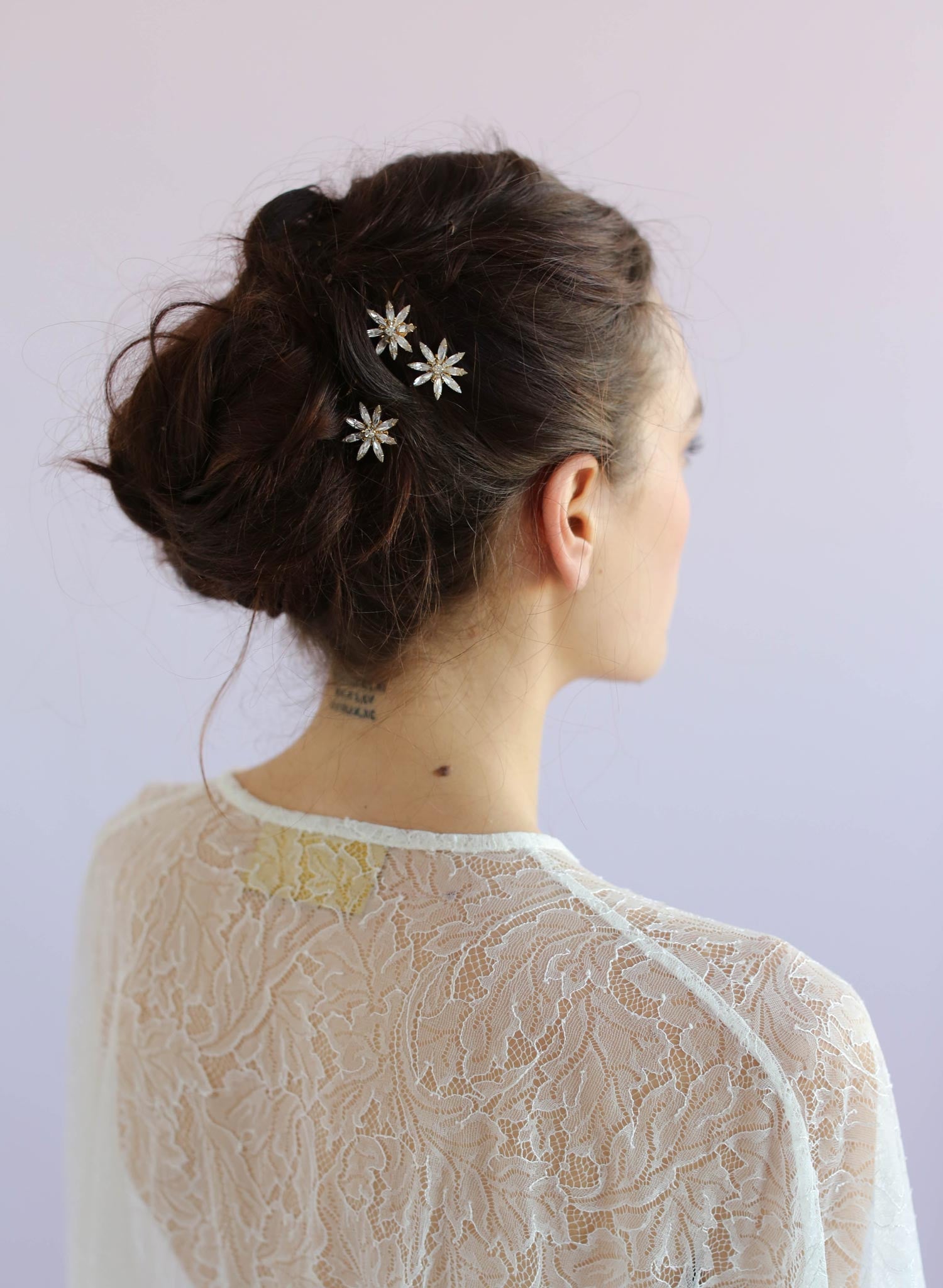 "Mini crystal starburst bobbies, set of 3 - Style #660"
