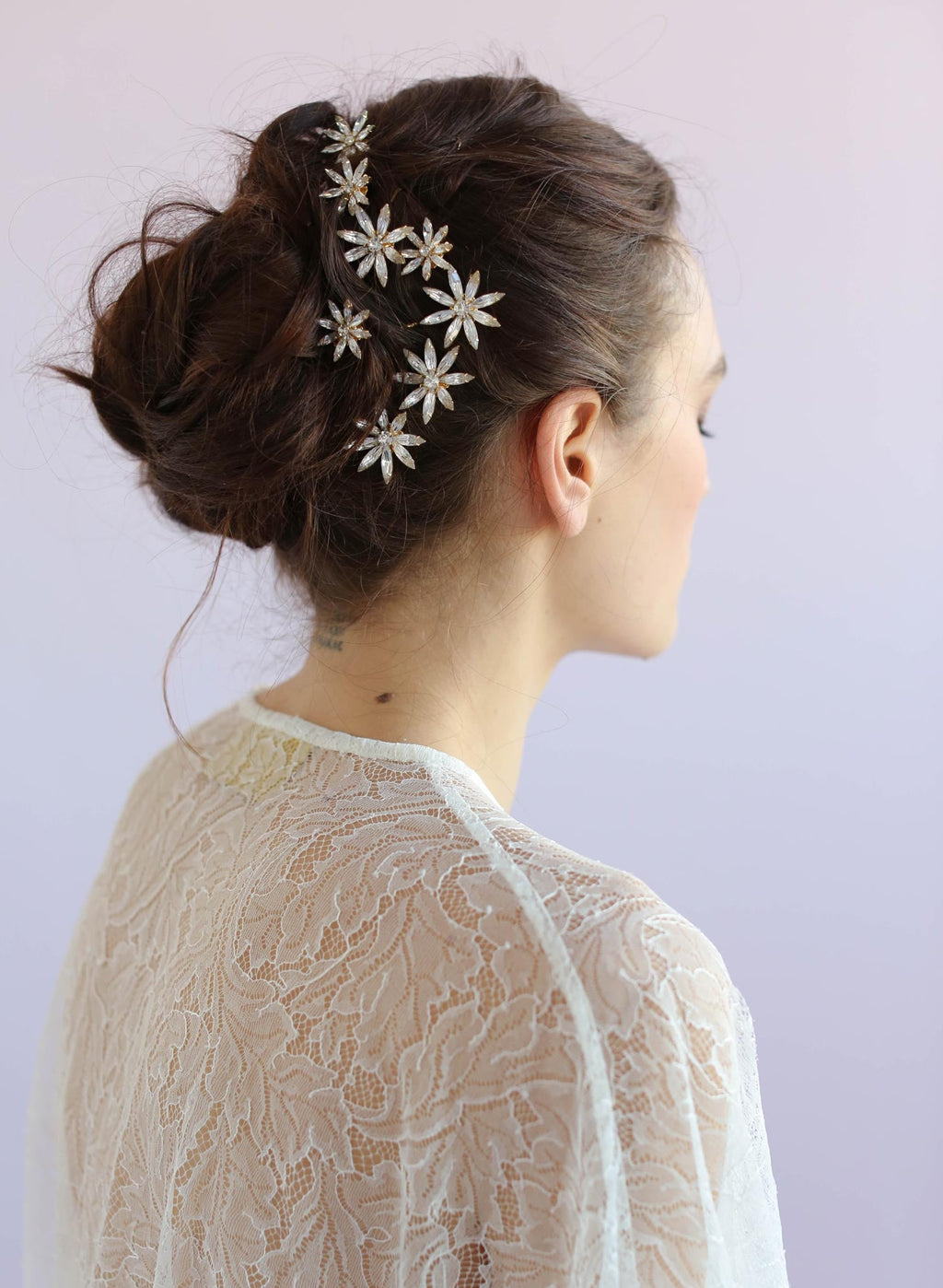"Mini crystal starburst bobbies, set of 3 - Style #660"