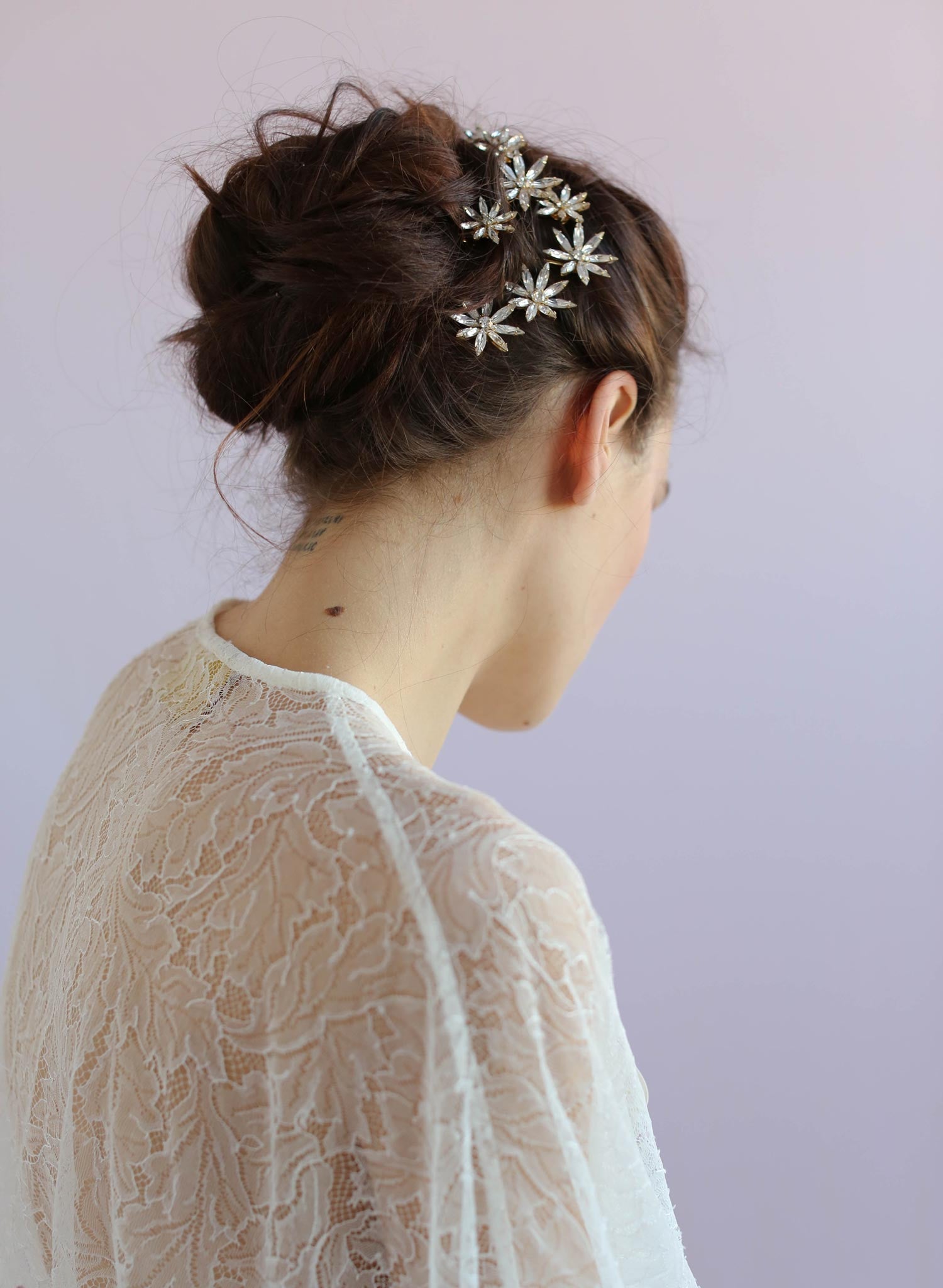 "Mini crystal starburst bobbies, set of 3 - Style #660"