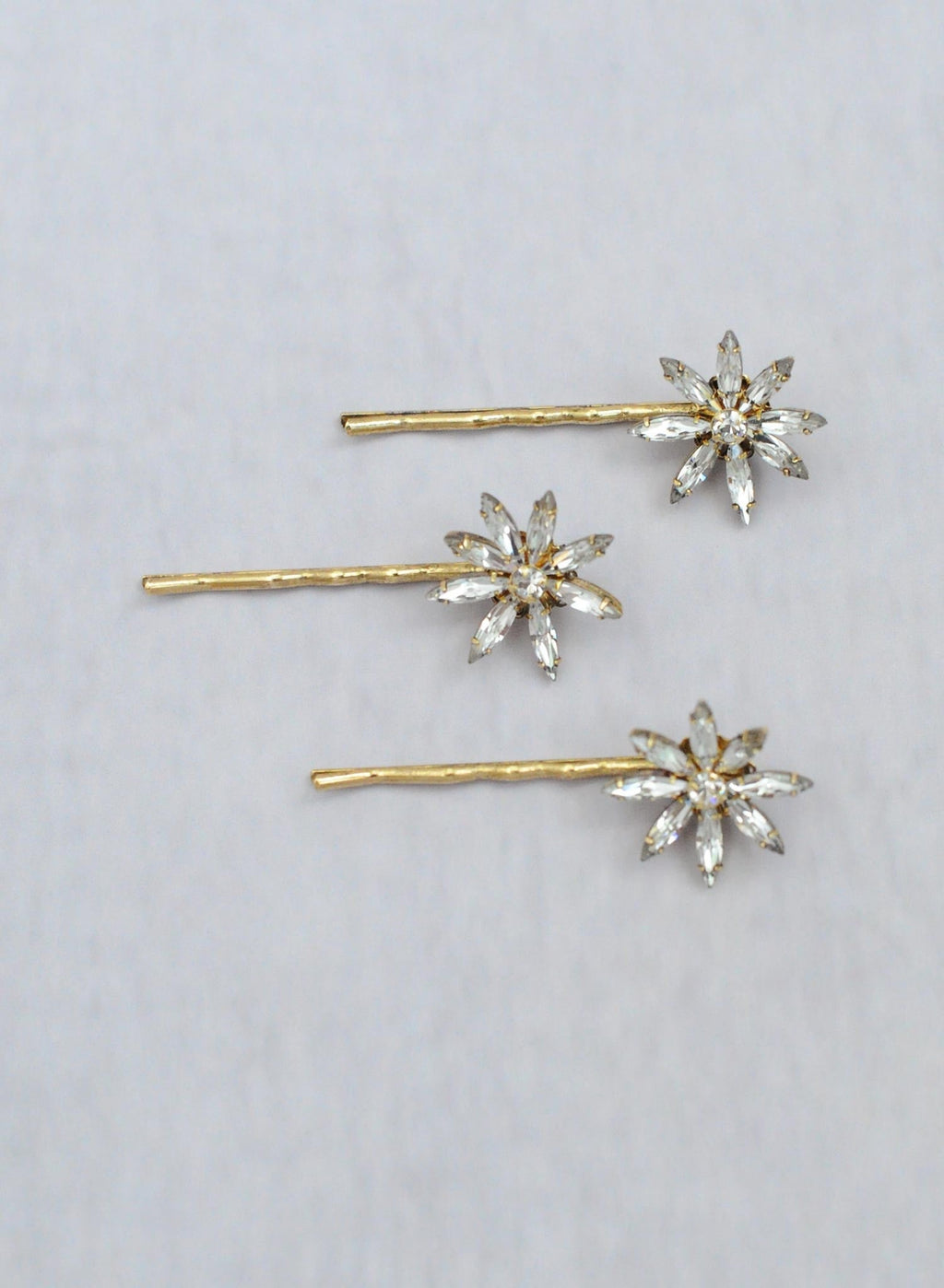 "Mini crystal starburst bobbies, set of 3 - Style #660"