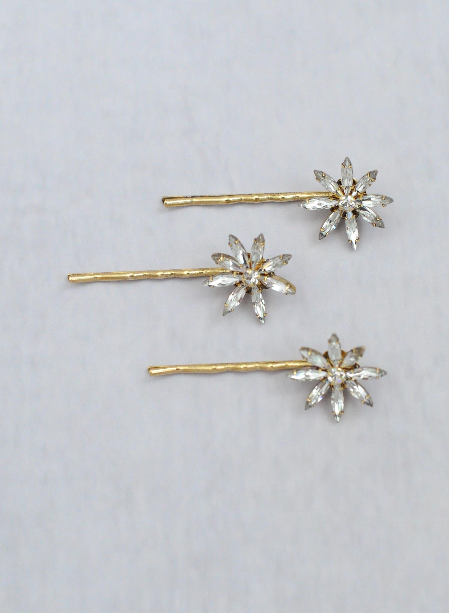 "Mini crystal starburst bobbies, set of 3 - Style #660"