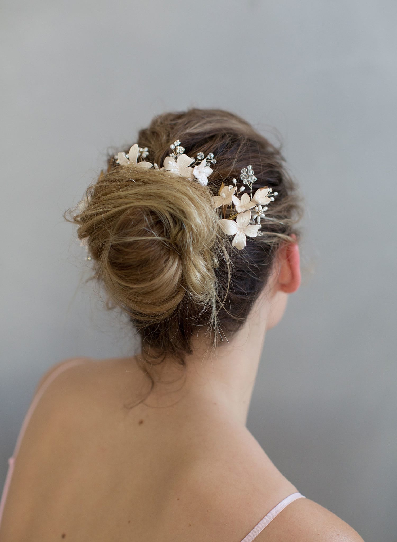 Cherry blossom hair pin and comb set - Style #768