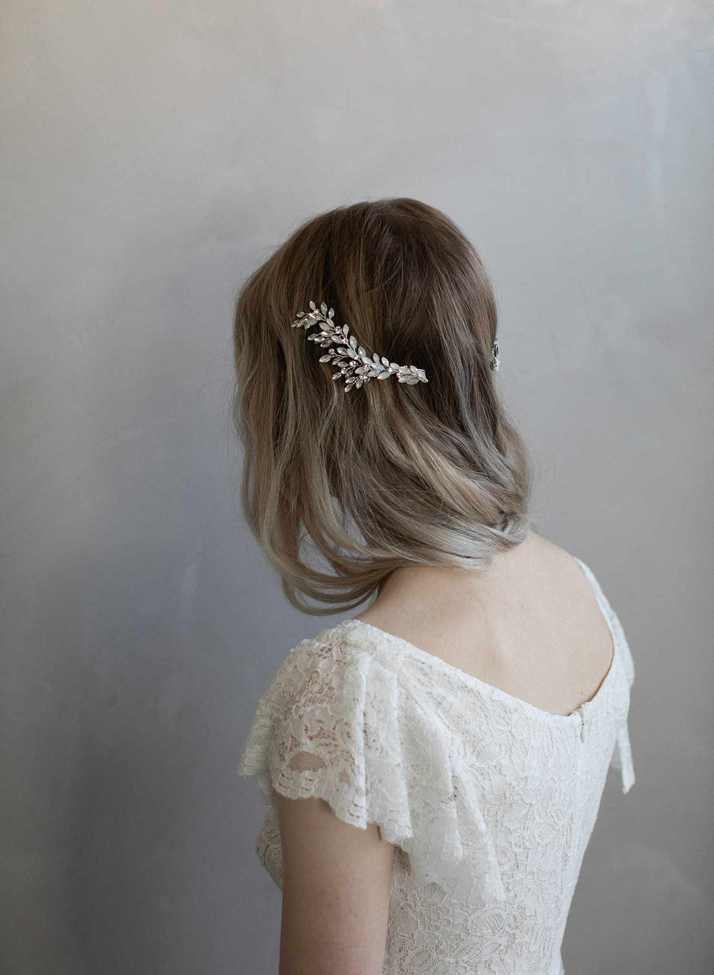 Crystal dove wing hairclip - Style #916