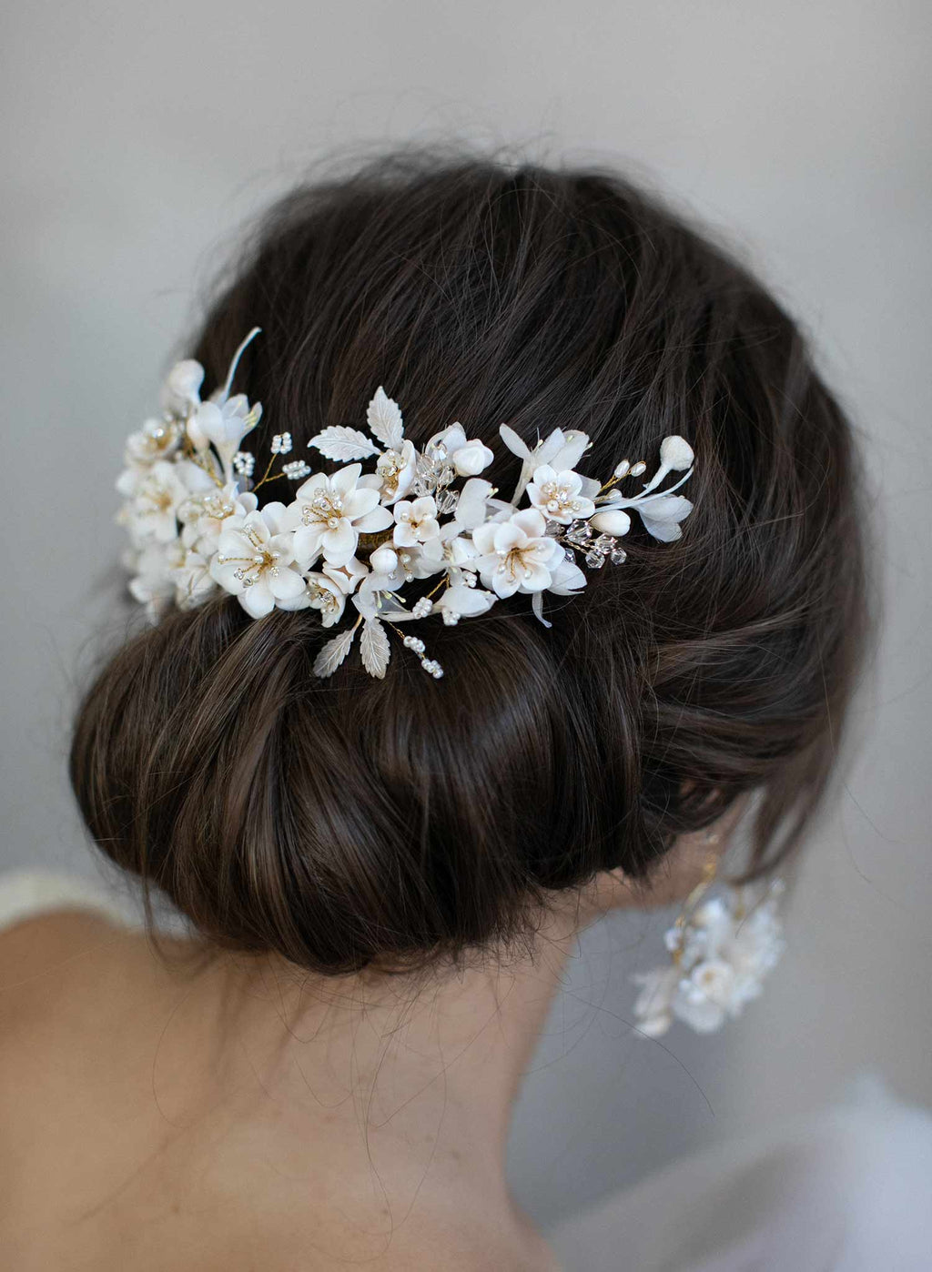 Creamy decadence floral headpiece - Style #939