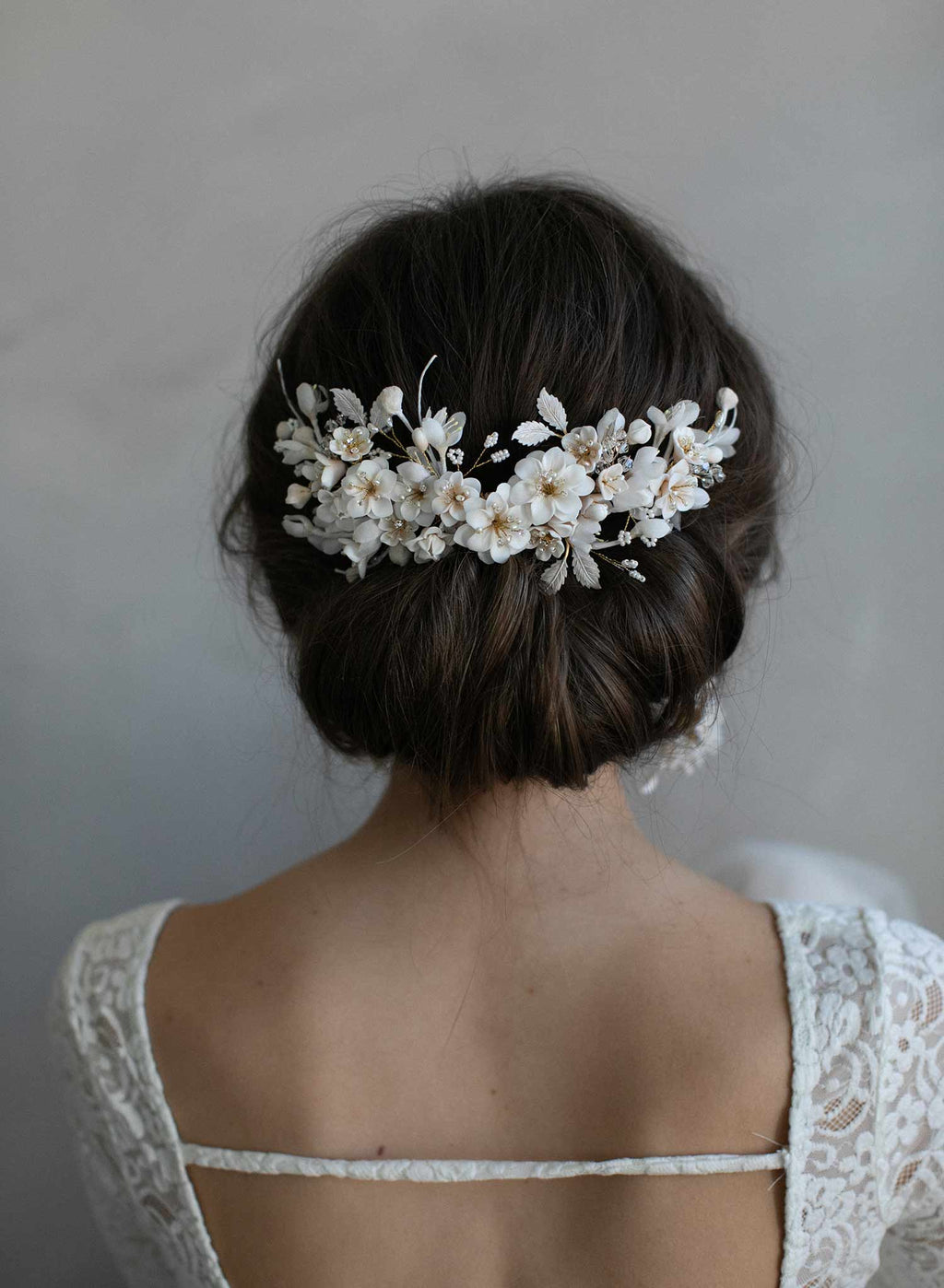 Creamy decadence floral headpiece - Style #939