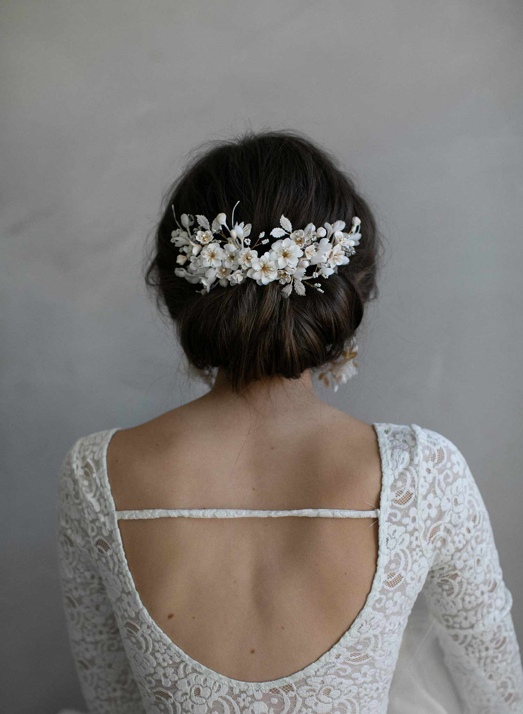 Creamy decadence floral headpiece - Style #939