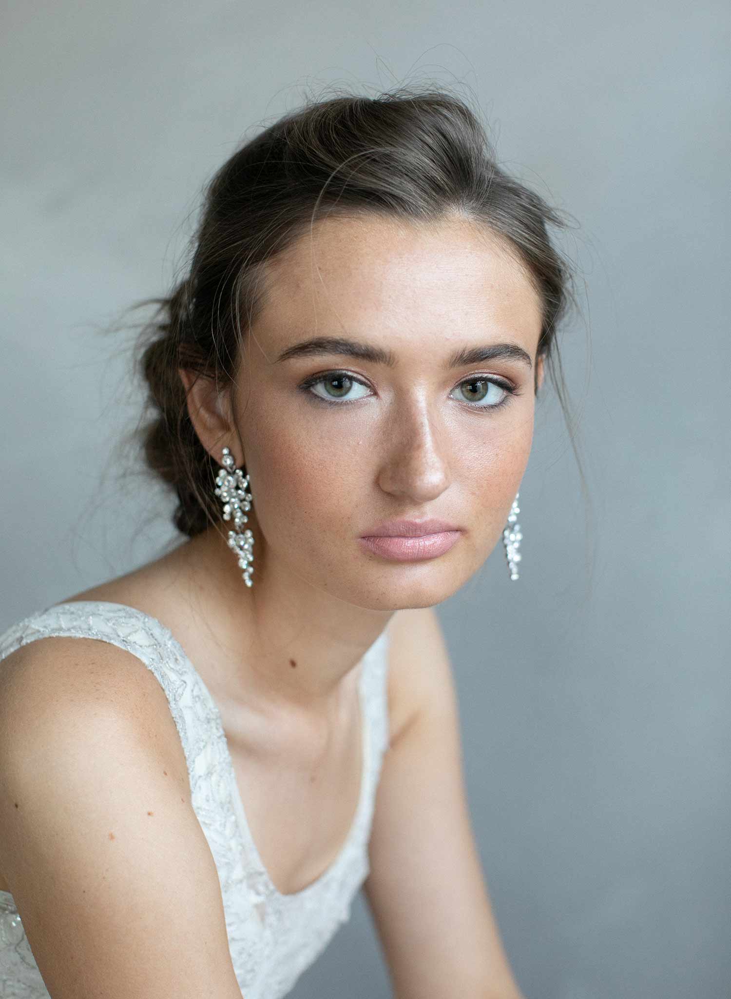 Champagne bubbles drop earrings - Style #976